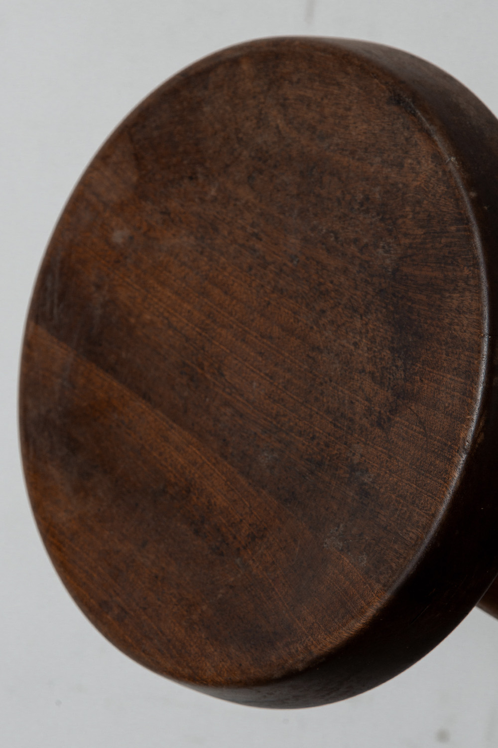 Berger Stool by Charlotte Perriand in Mahogany
