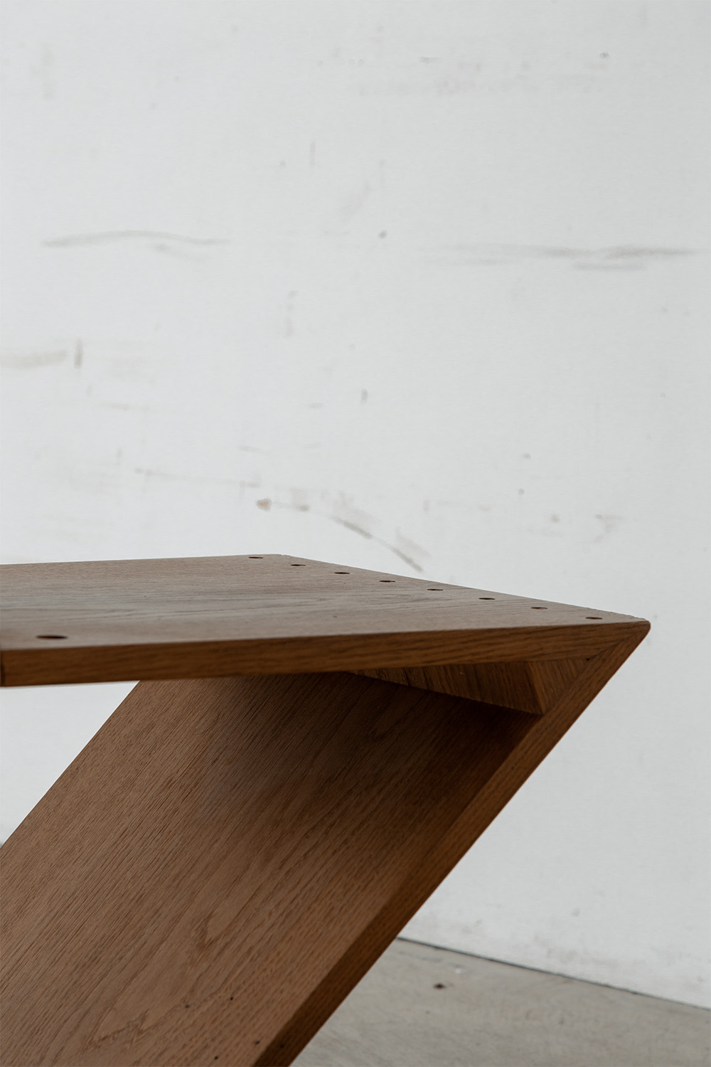 Zig Zag Chair by Gerrit Thomas Rietveld for METS & CO Edition in Wood and Brass