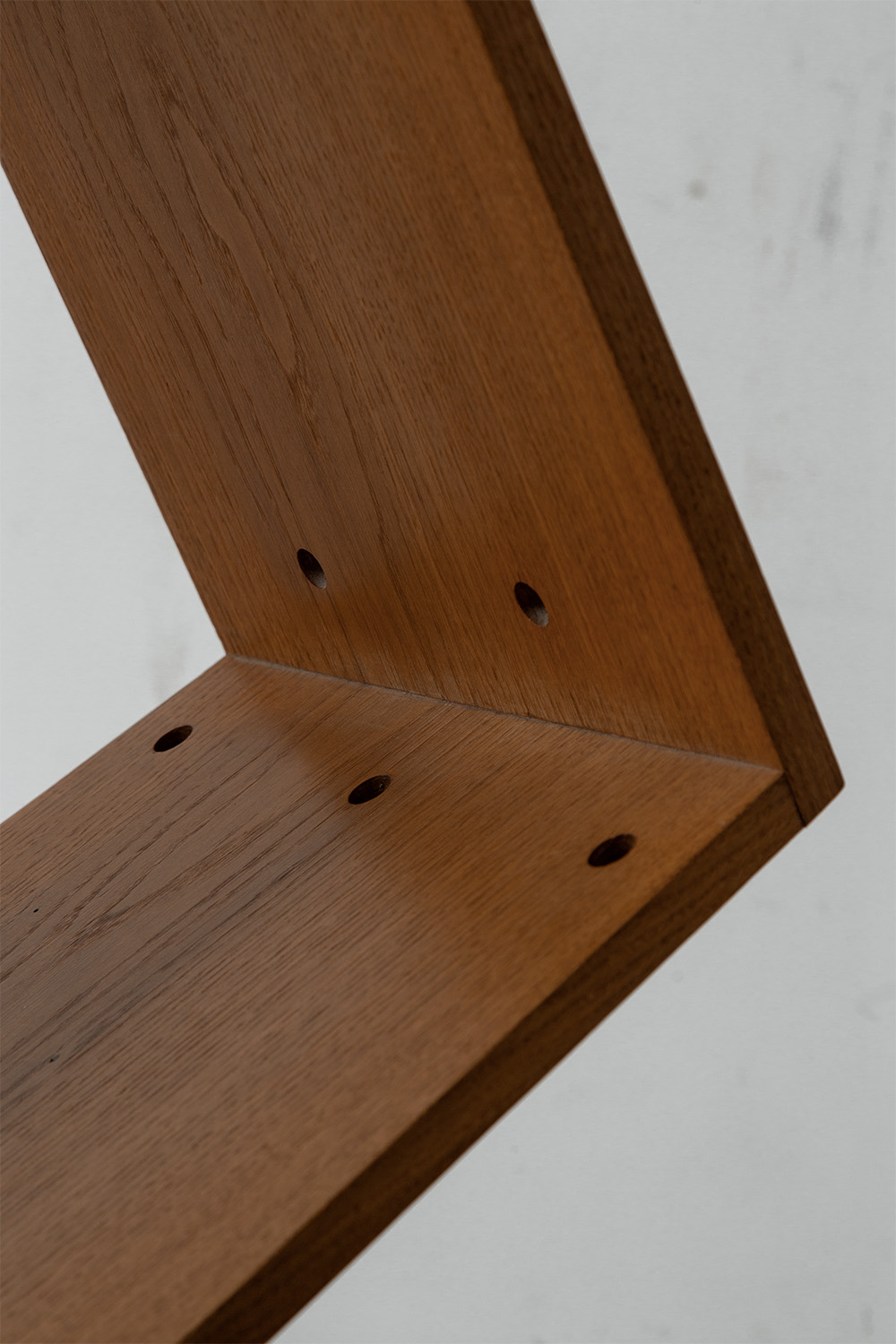 Zig Zag Chair by Gerrit Thomas Rietveld for METS & CO Edition in Wood and Brass