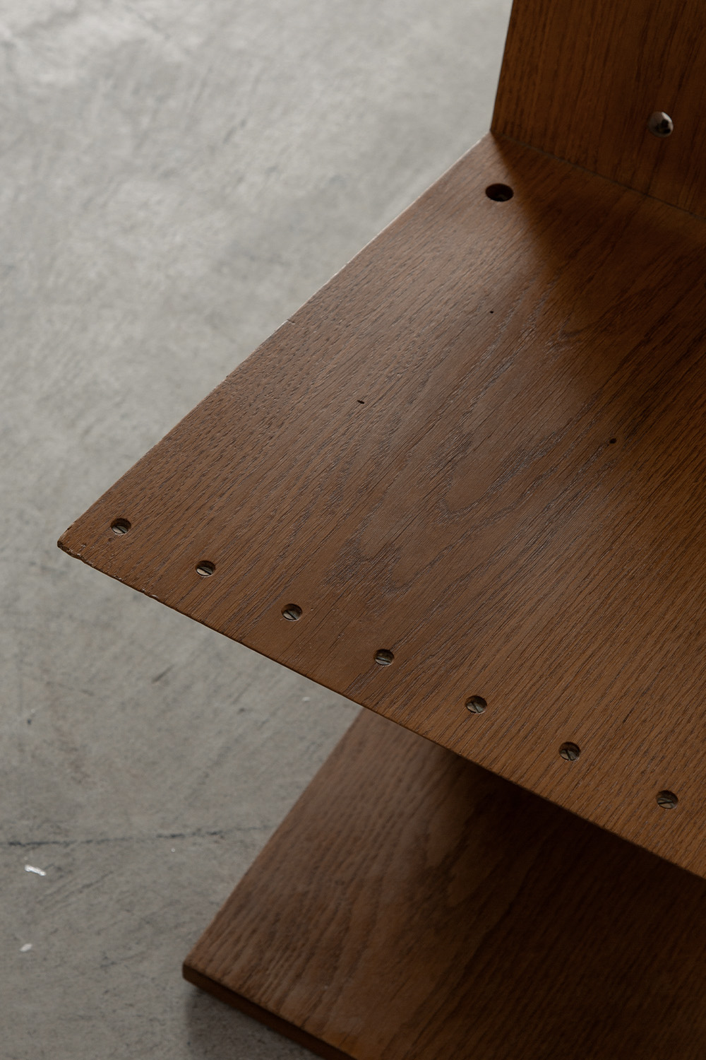 Zig Zag Chair by Gerrit Thomas Rietveld for METS & CO Edition in Wood and Brass