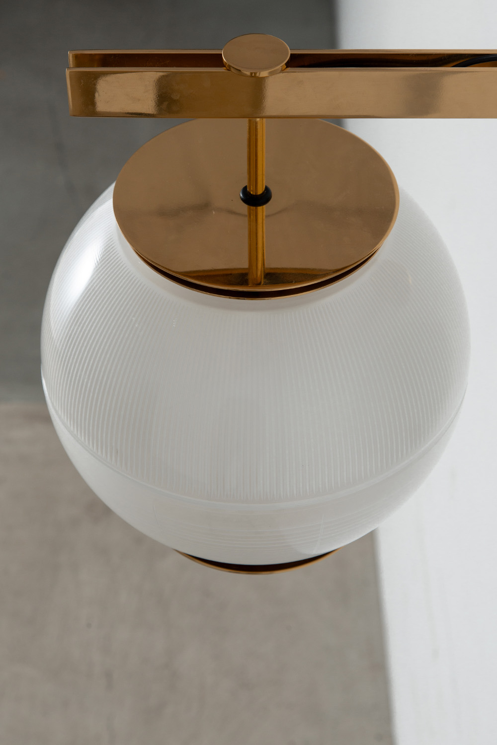 Doppio Vetro Applique Wall Lamp by Ignazio Gardella for TATO in Brass and Glass