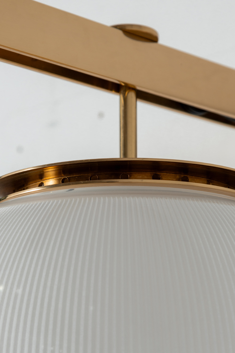 Doppio Vetro Applique Wall Lamp by Ignazio Gardella for TATO in Brass and Glass