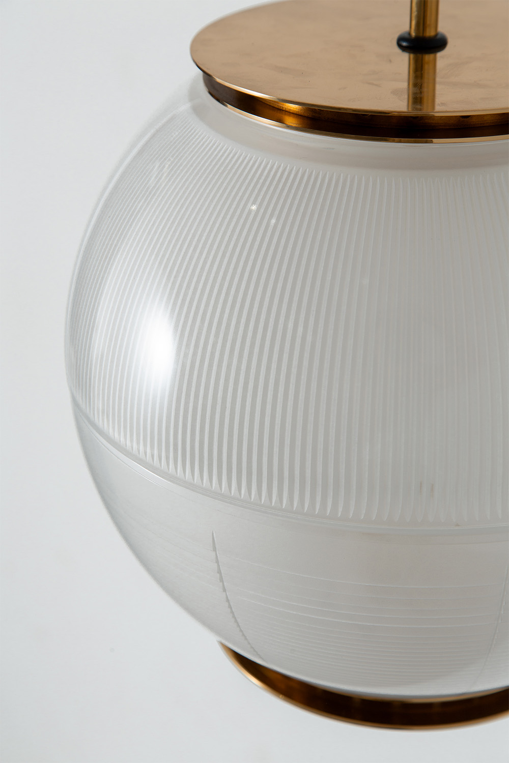 Doppio Vetro Applique Wall Lamp by Ignazio Gardella for TATO in Brass and Glass