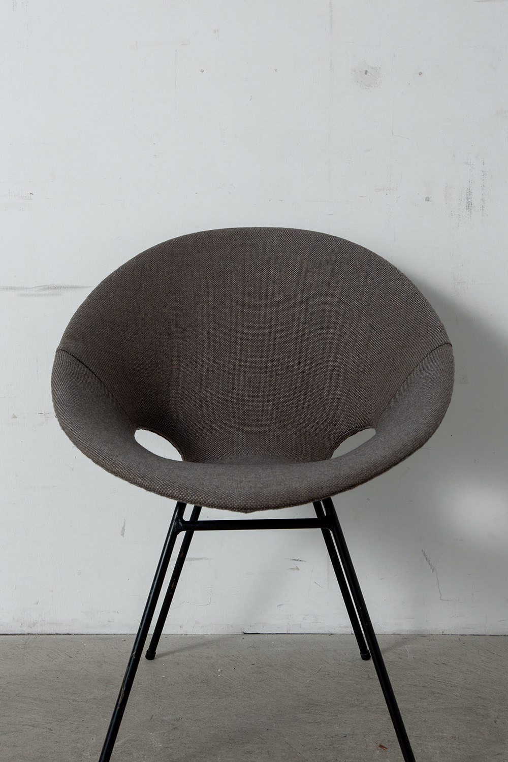 Lounge Chair in Fabric , Wood and Steel