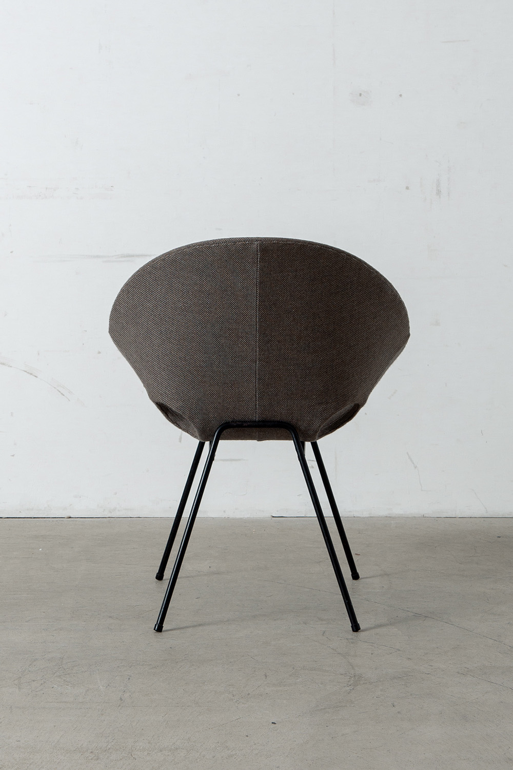 Lounge Chair in Fabric , Wood and Steel