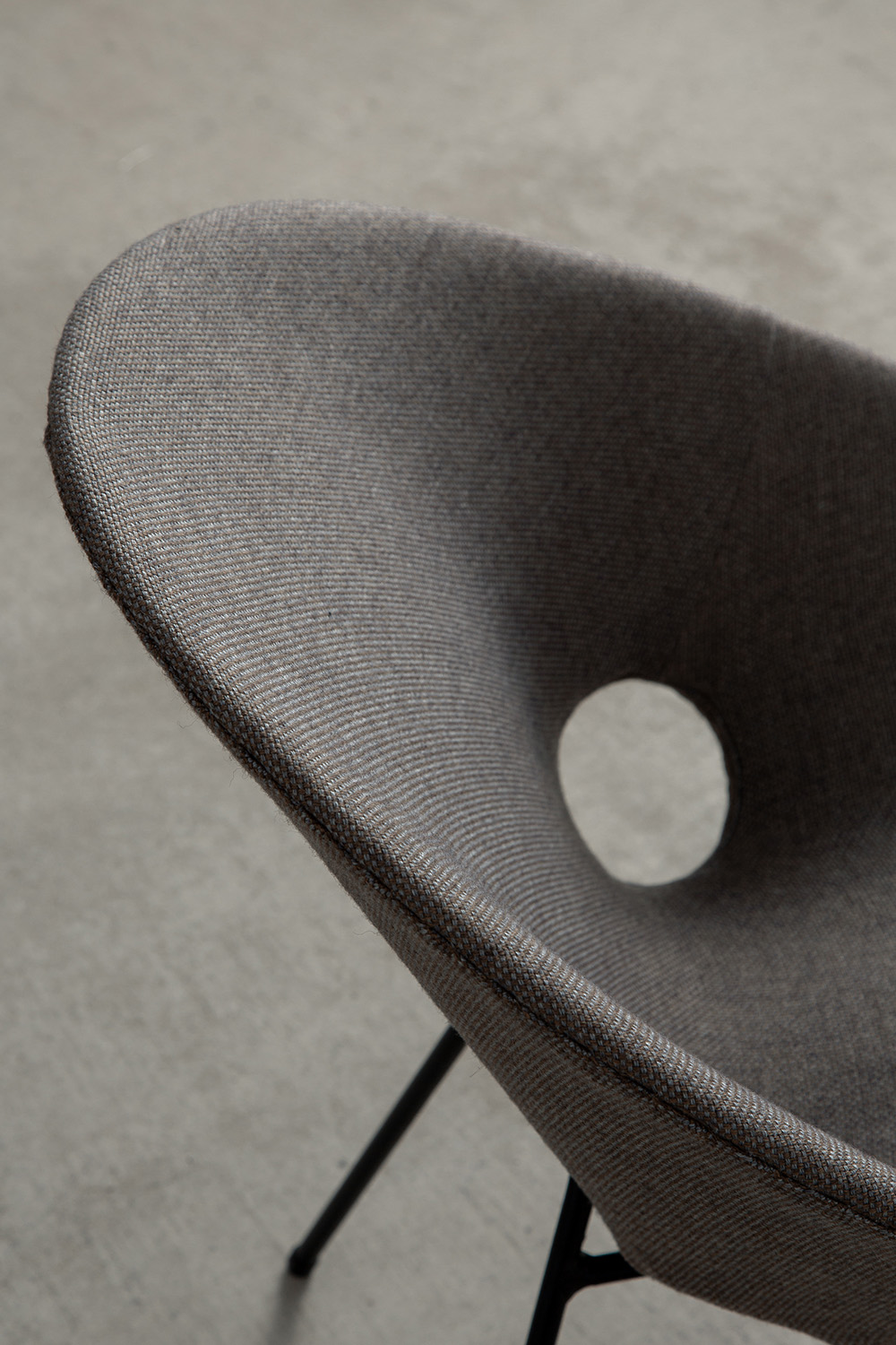 Lounge Chair in Fabric , Wood and Steel