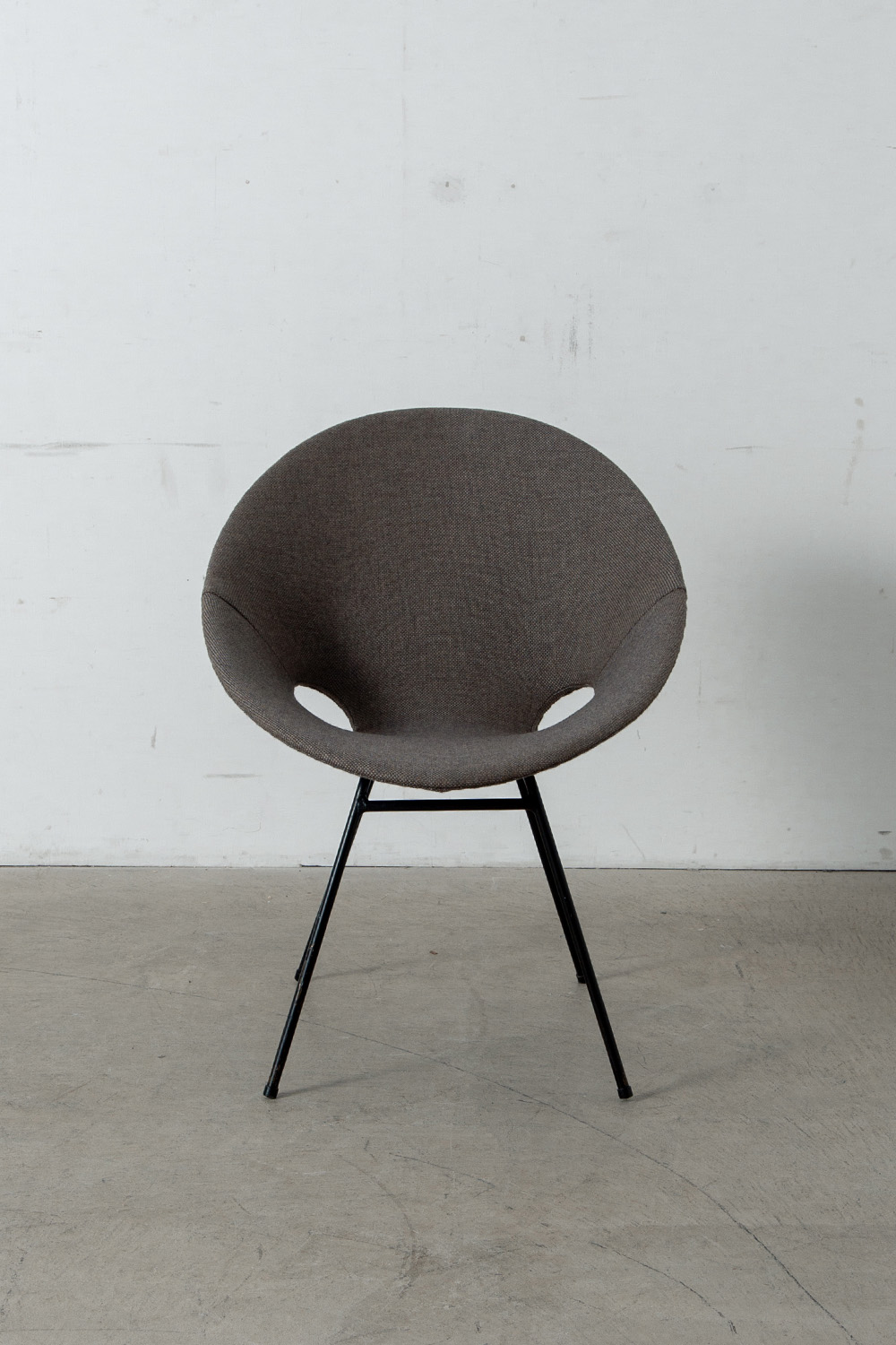 Lounge Chair in Fabric , Wood and Steel