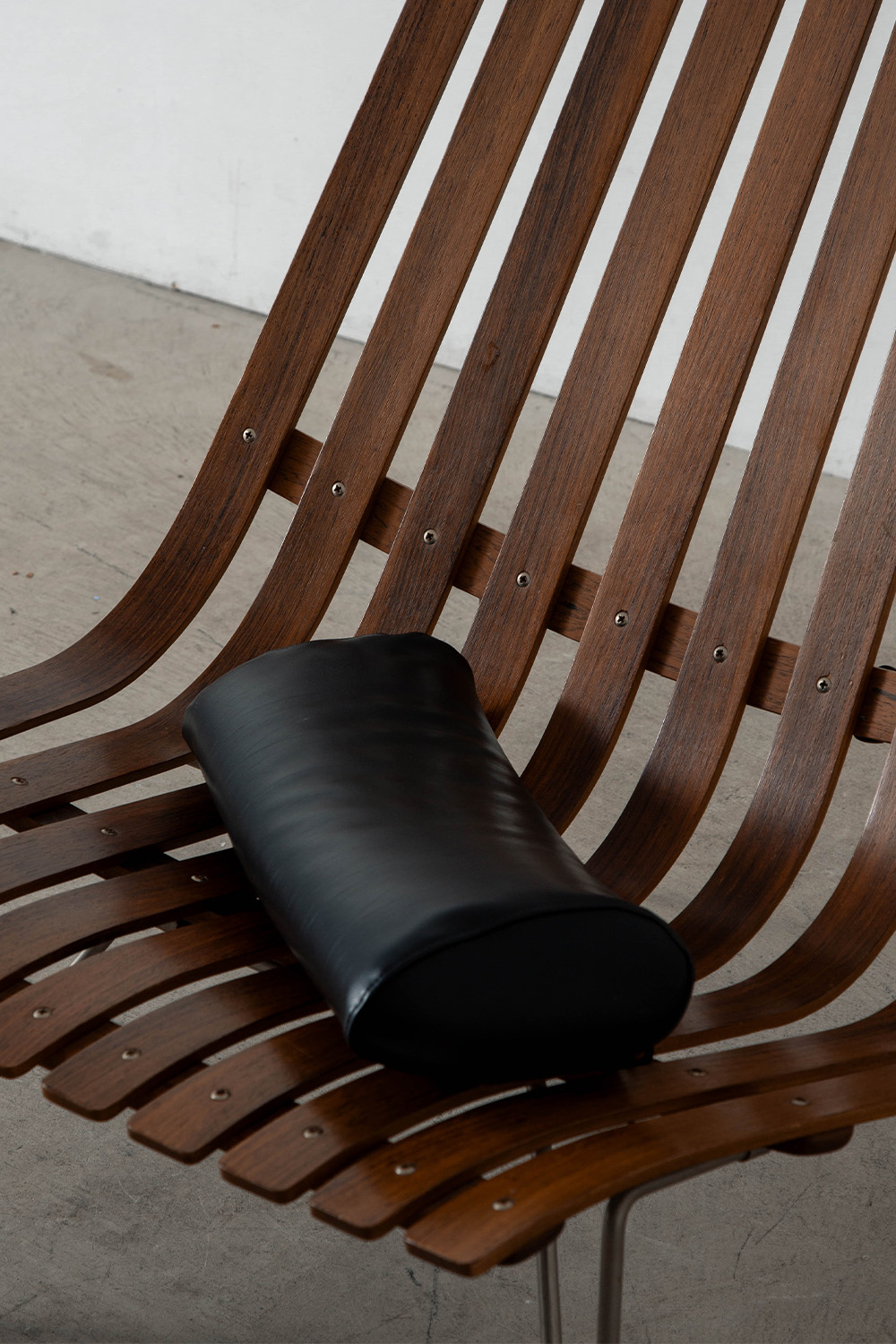 ‘Scandia’ Lounge Chair by Hans Brattrud for Hovik Mobler in Teak , Leather and Steel