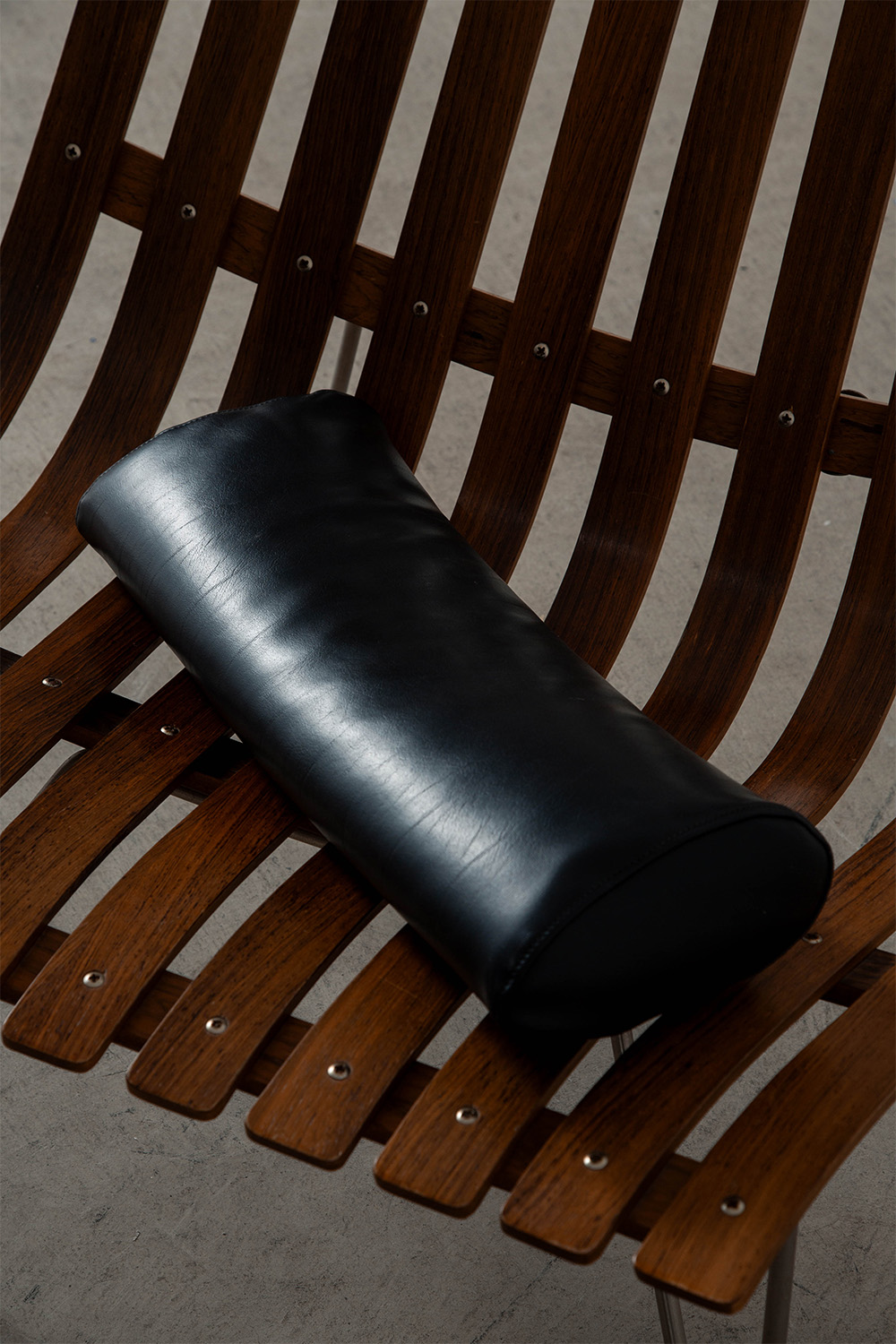 ‘Scandia’ Lounge Chair by Hans Brattrud for Hovik Mobler in Teak , Leather and Steel