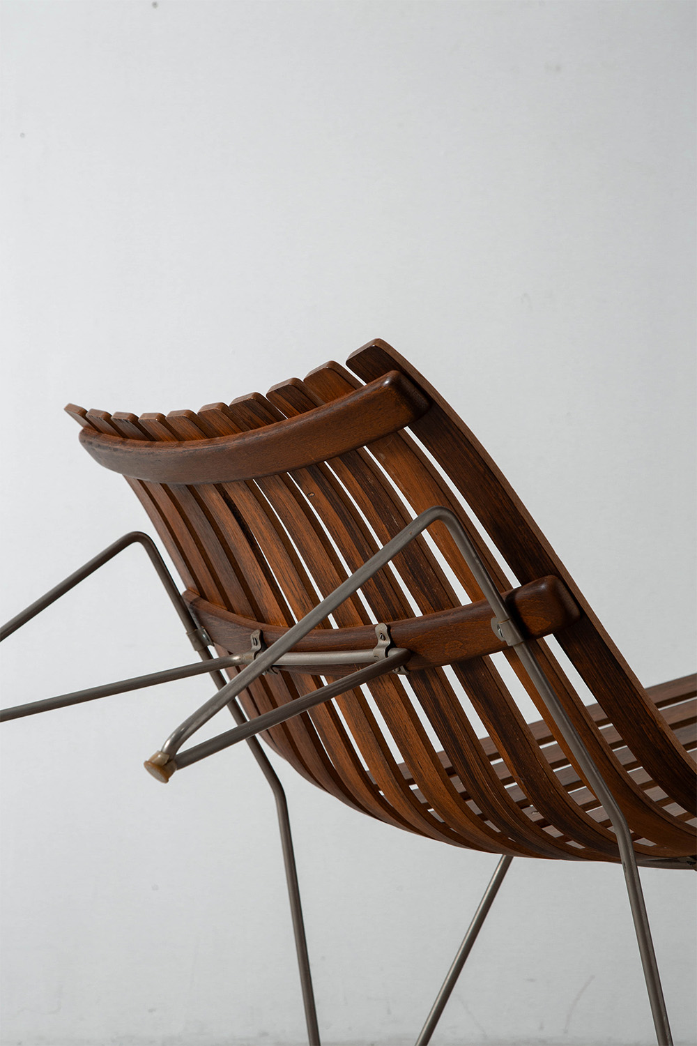 ‘Scandia’ Lounge Chair by Hans Brattrud for Hovik Mobler in Teak , Leather and Steel