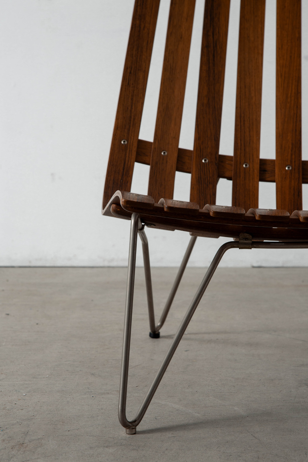 ‘Scandia’ Lounge Chair by Hans Brattrud for Hovik Mobler in Teak , Leather and Steel