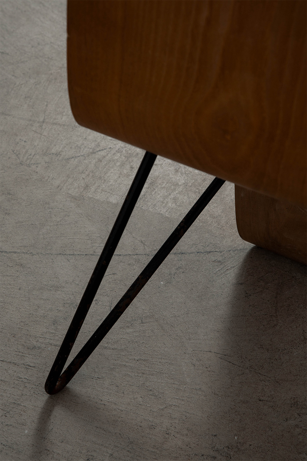 ‘Bellevue’ Chair by André Bloc for M.A.I in Wood and Steel