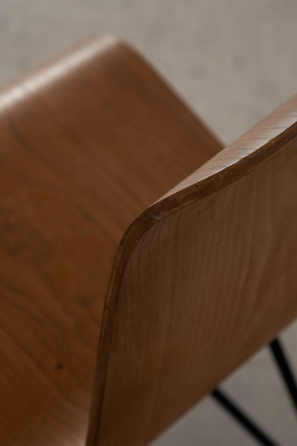 ‘Bellevue’ Chair by André Bloc for M.A.I in Wood and Steel