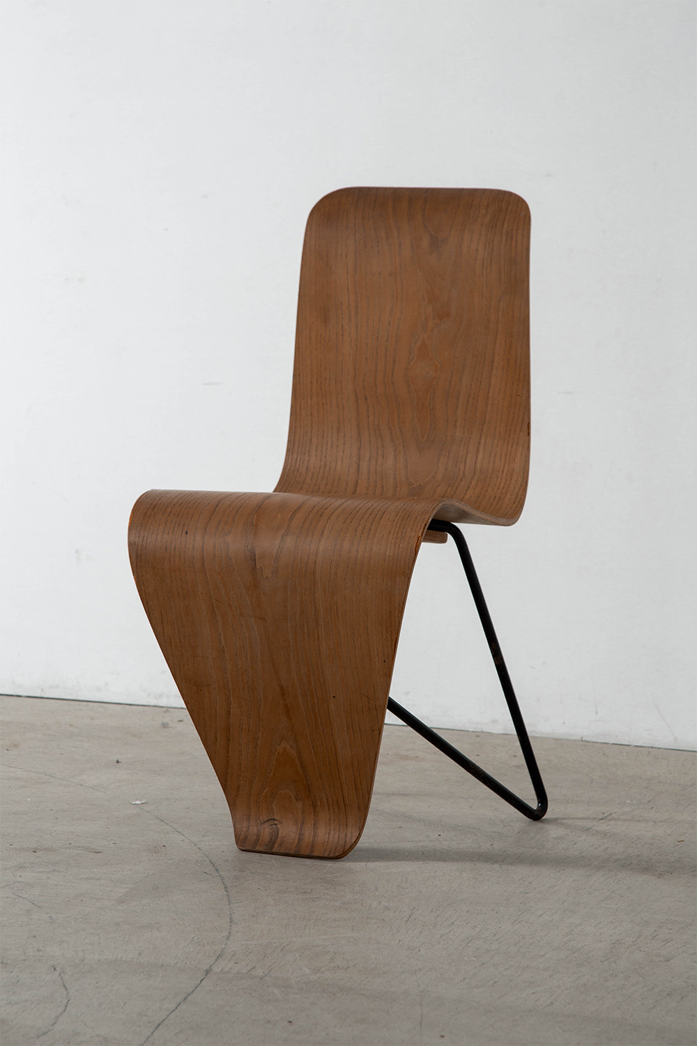 ‘Bellevue’ Chair by André Bloc for M.A.I in Wood and Steel
