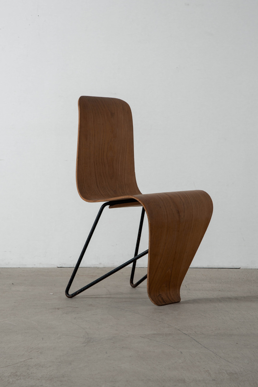 ‘Bellevue’ Chair by André Bloc for M.A.I in Wood and Steel