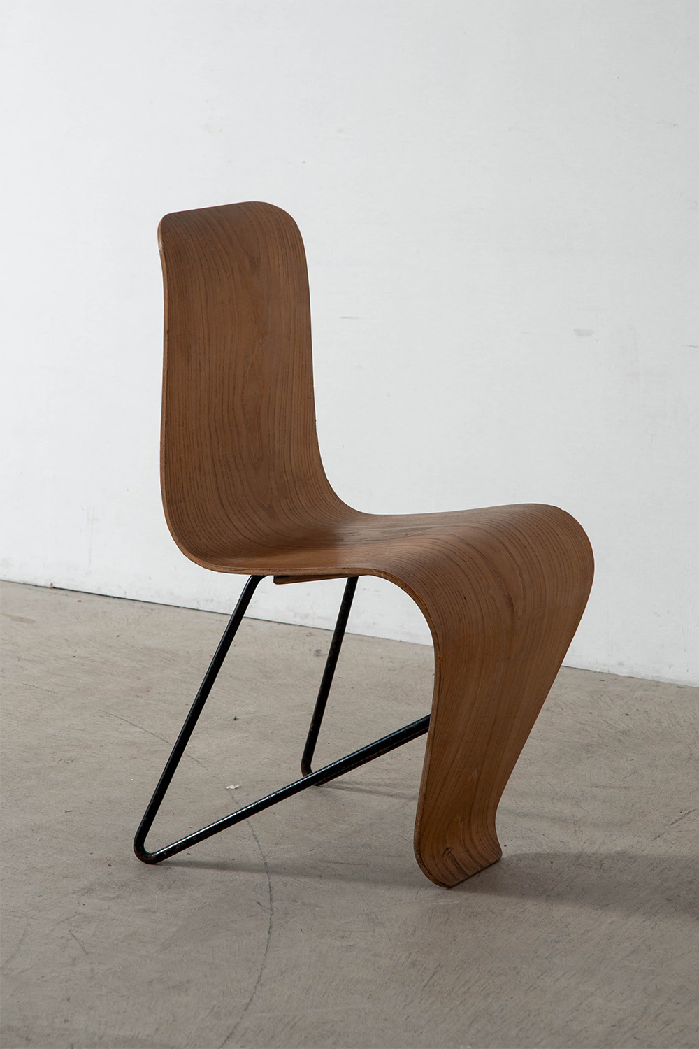 ‘Bellevue’ Chair by André Bloc for M.A.I in Wood and Steel