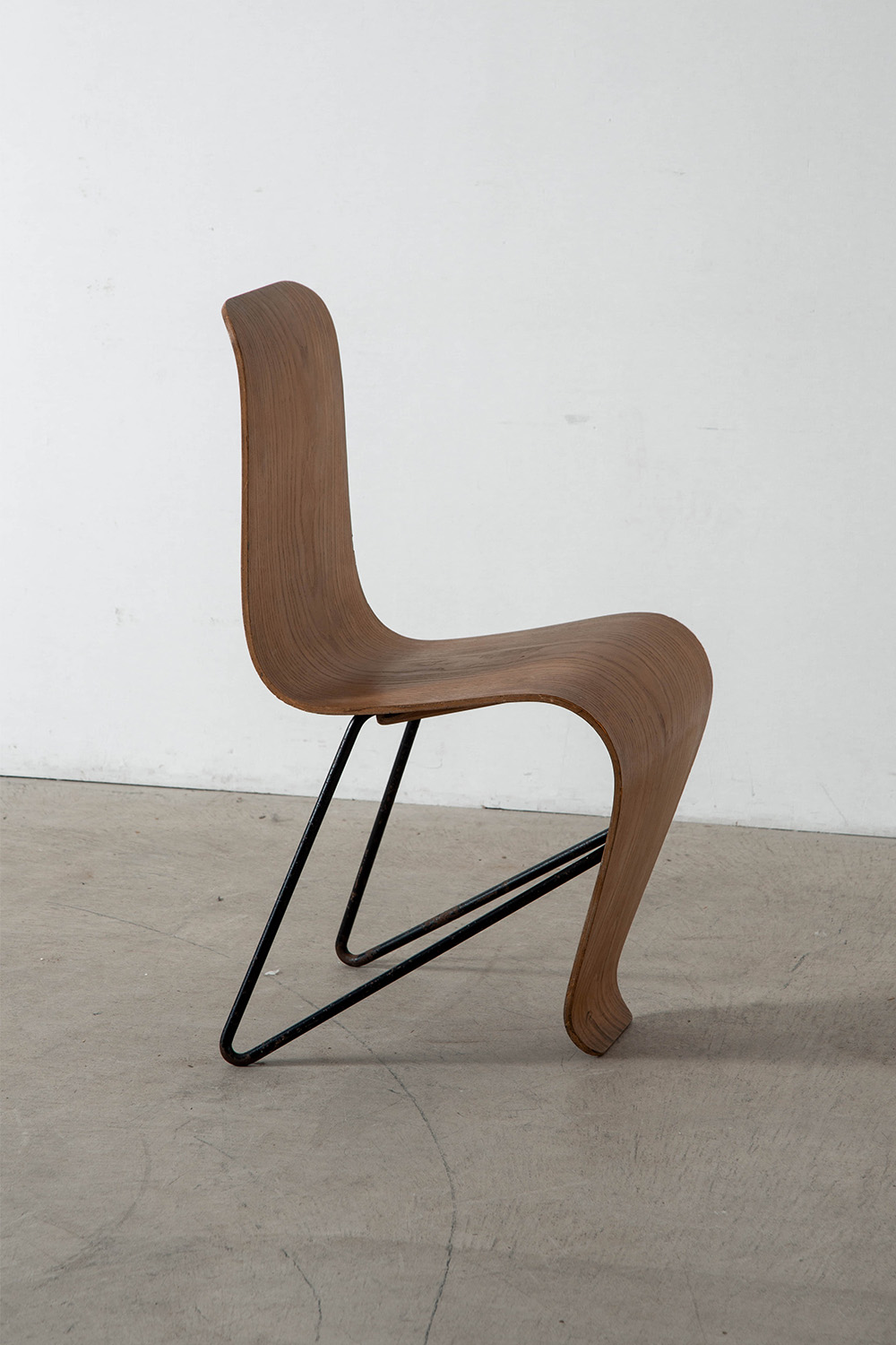 ‘Bellevue’ Chair by André Bloc for M.A.I in Wood and Steel