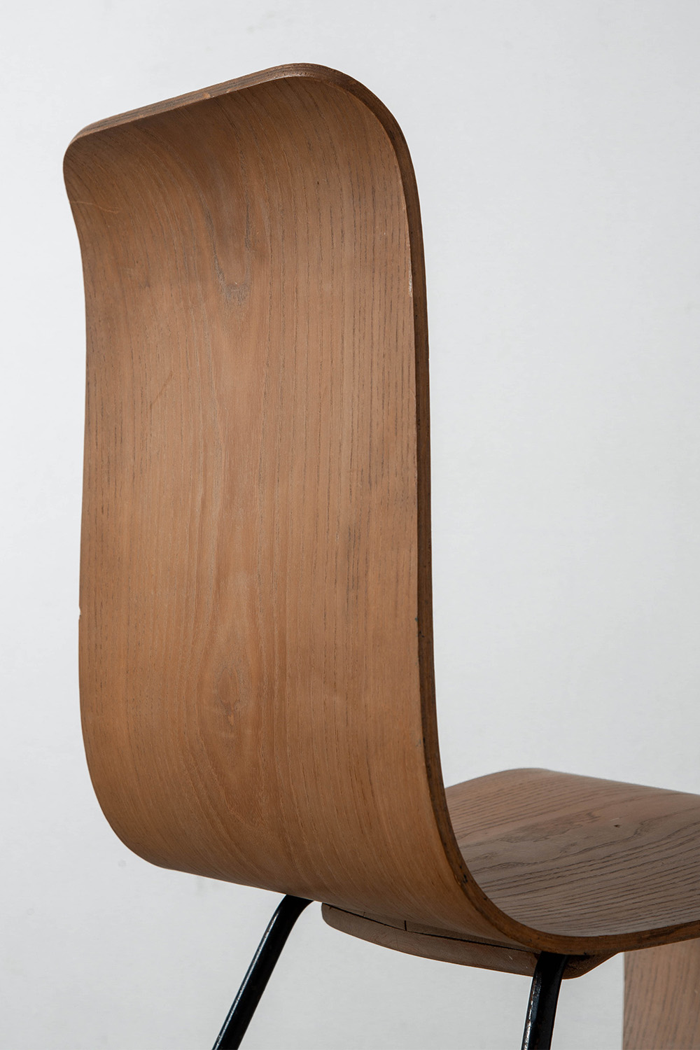‘Bellevue’ Chair by André Bloc for M.A.I in Wood and Steel
