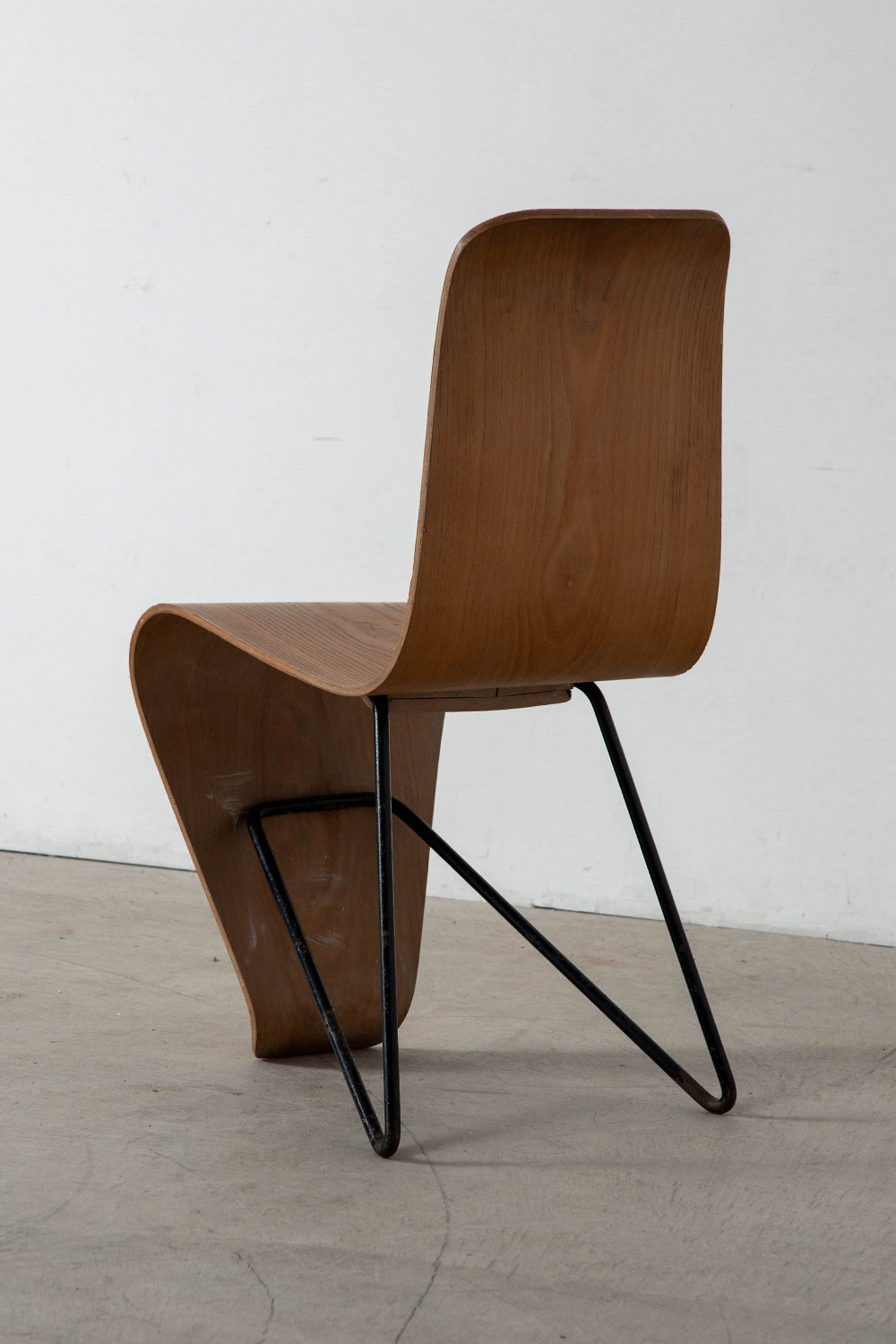 ‘Bellevue’ Chair by André Bloc for M.A.I in Wood and Steel
