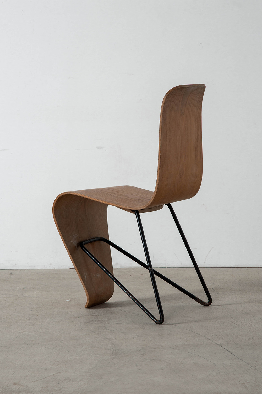 ‘Bellevue’ Chair by André Bloc for M.A.I in Wood and Steel