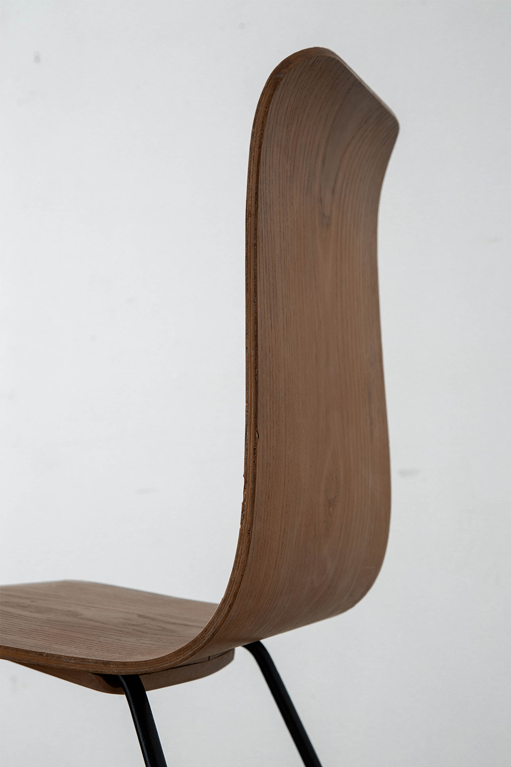 ‘Bellevue’ Chair by André Bloc for M.A.I in Wood and Steel
