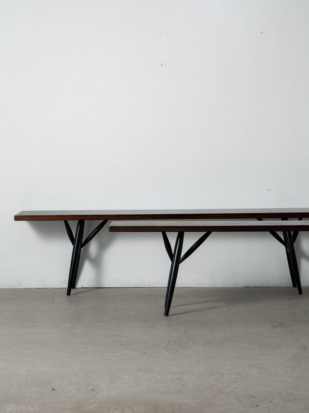 ‘Pirkka’ Bench by Ilmari Tapiovaara for Laukaan Puu in Wood