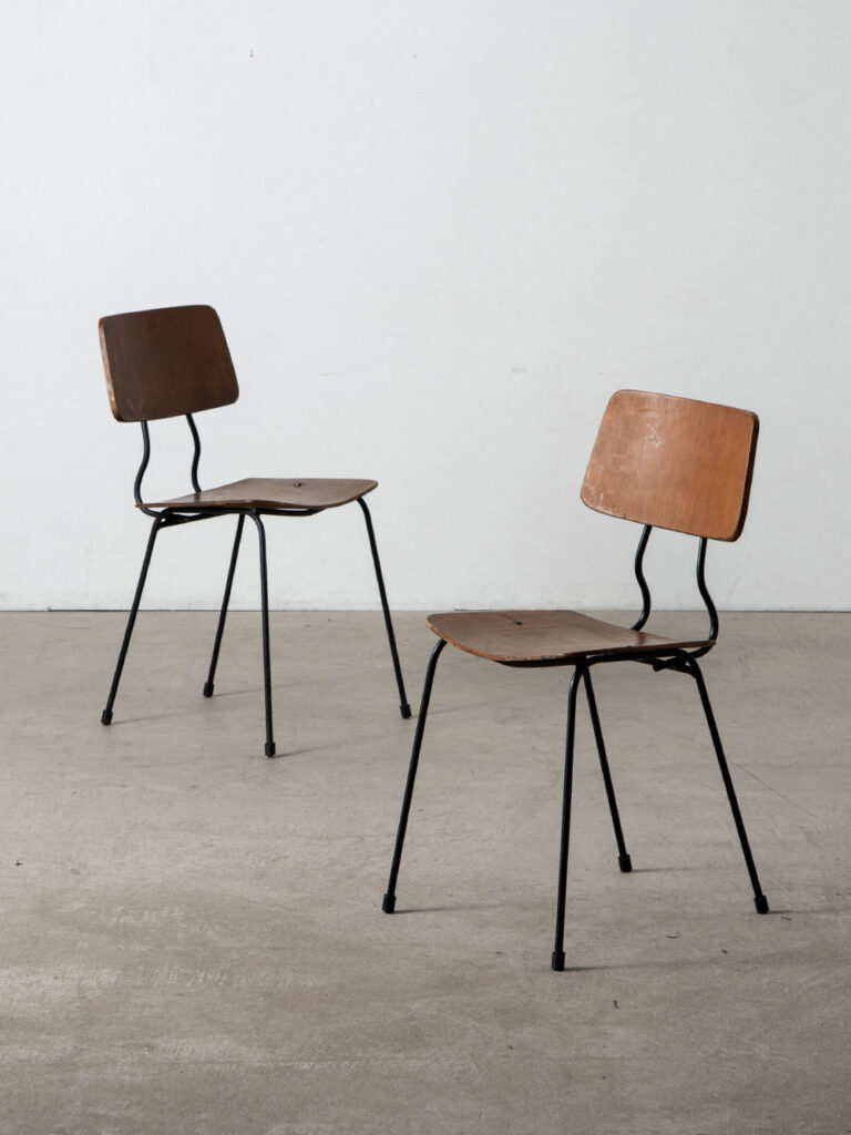 Dining Chair in Wood and Steel