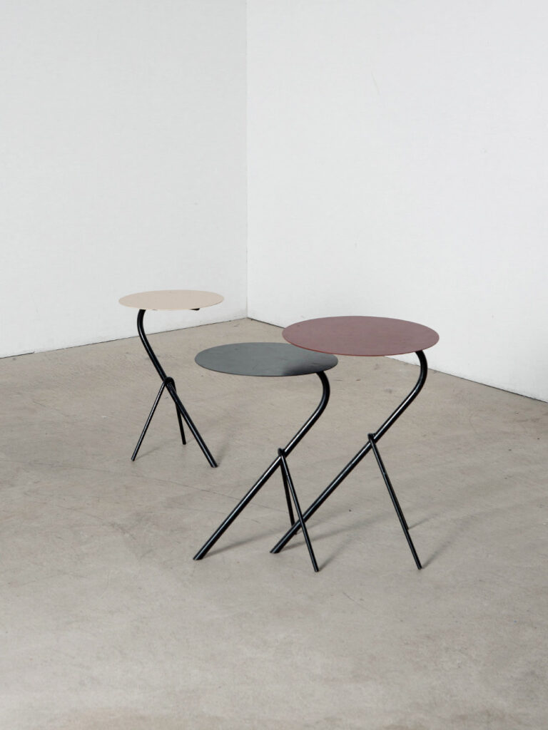 Nest Table Set by Michel Buffet in Steel