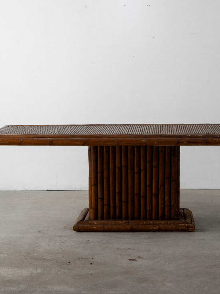 Dining Table in Bamboo and Wood