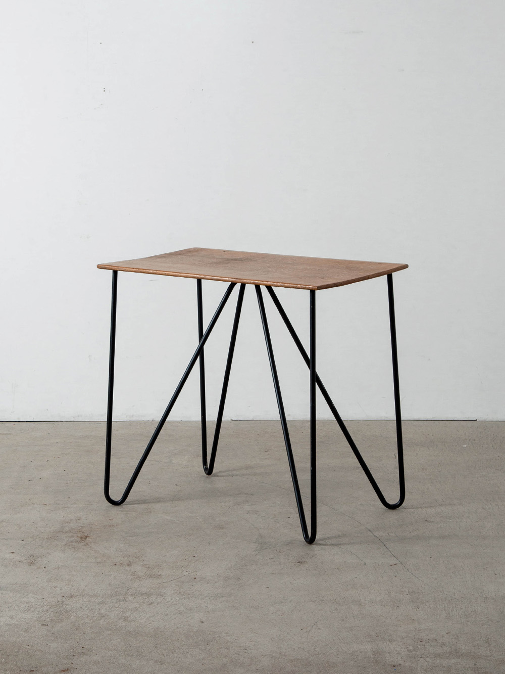 Side Table in Wood and Steel