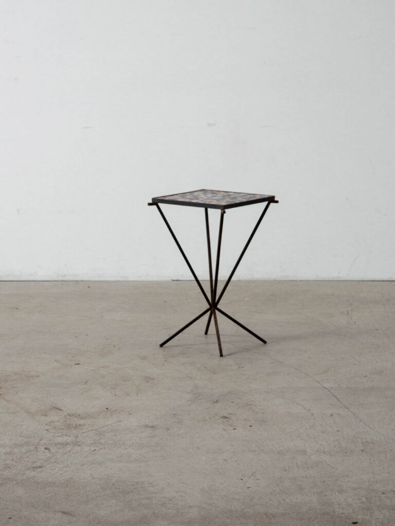 Side Table in Tile and Steel