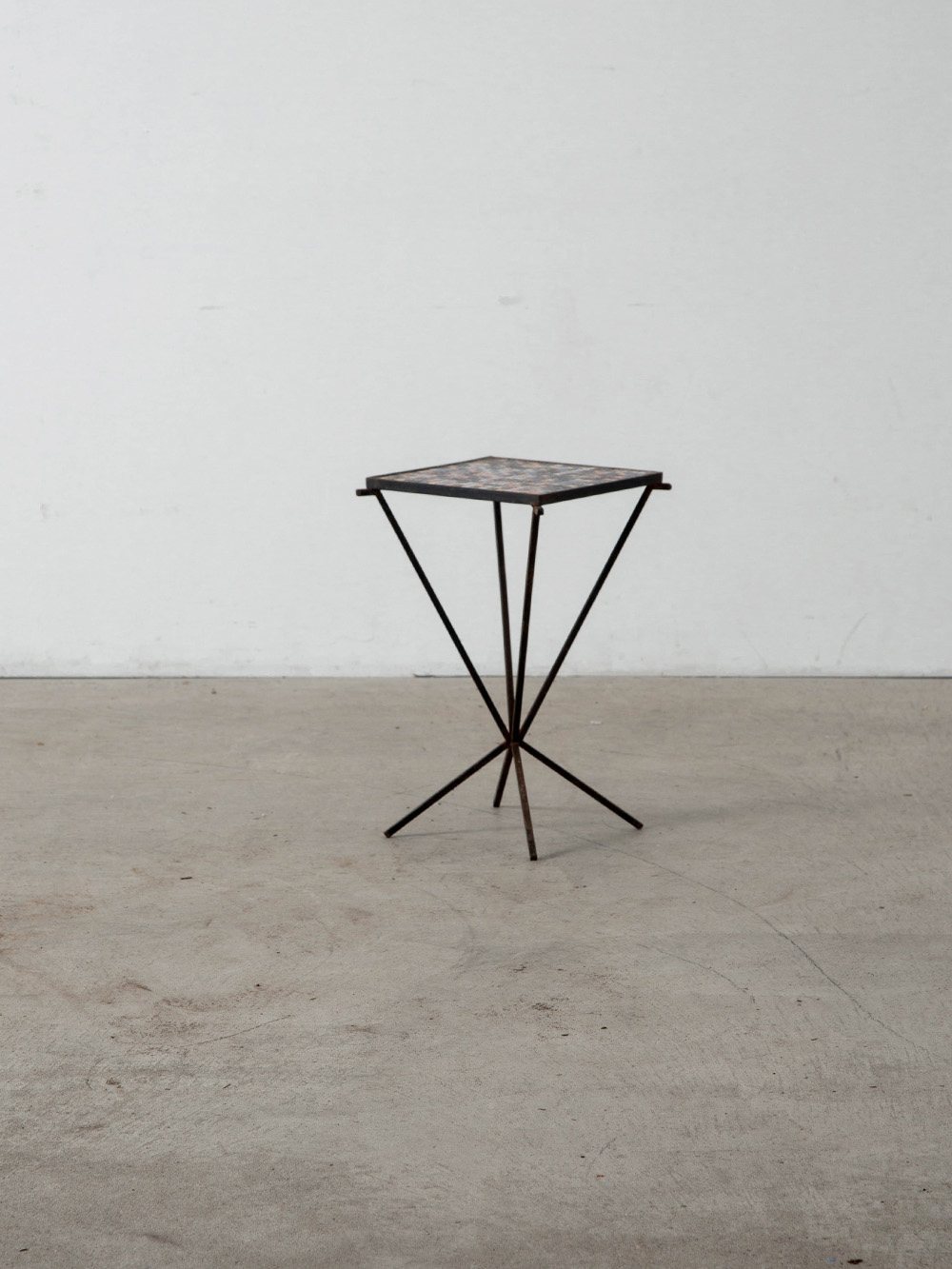Side Table in Tile and Steel