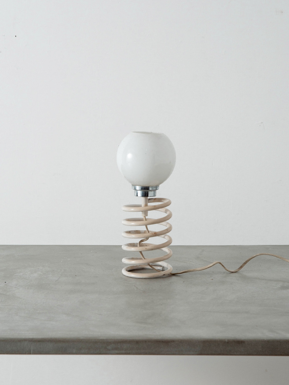 Table Lamp in Steel and Glass