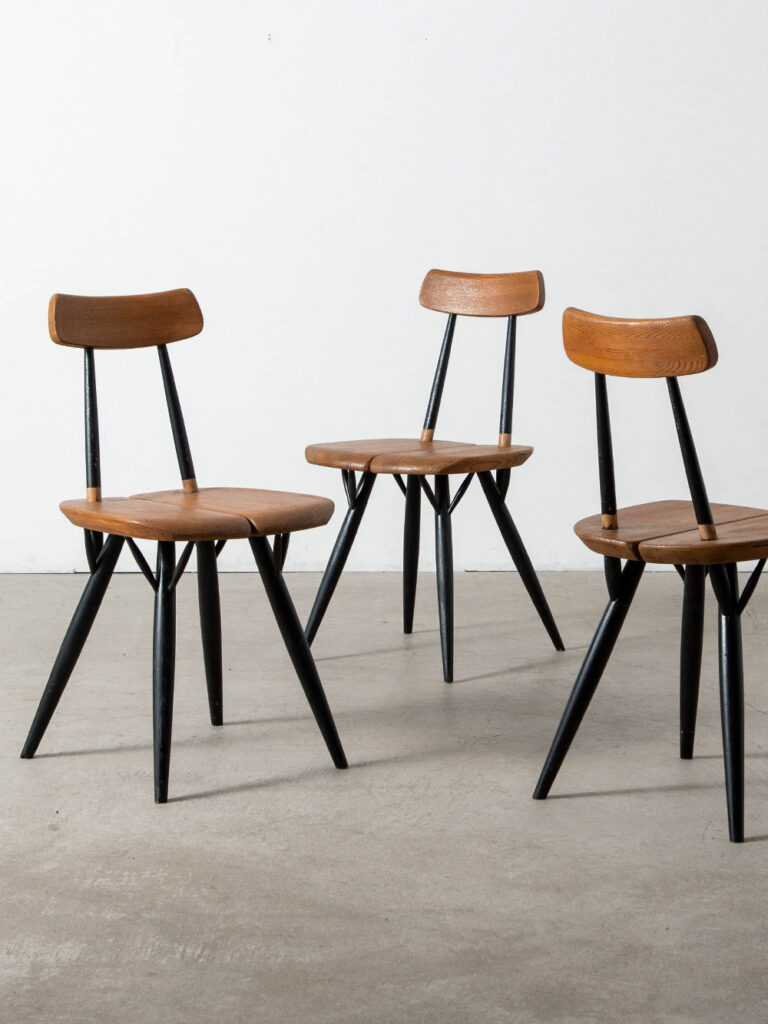 ‘Pirkka’ Chair by Ilmari Tapiovaara for Laukaan Puu in Wood