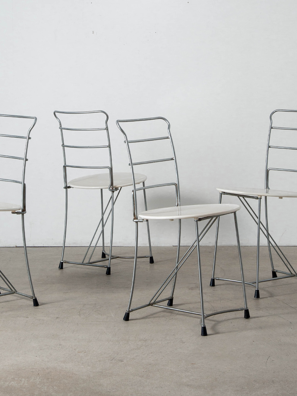 ‘Eridiana’ Chair by Antonio Citterio for Xilitalia in Wood and Chrome