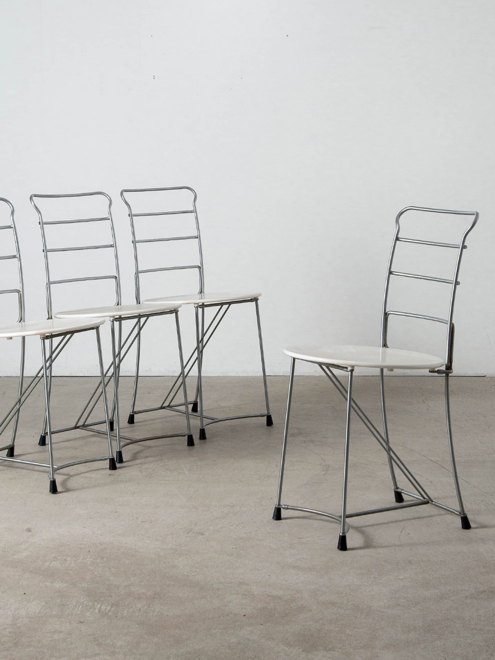 ‘Eridiana’ Chair by Antonio Citterio for Xilitalia in Wood and Chrome