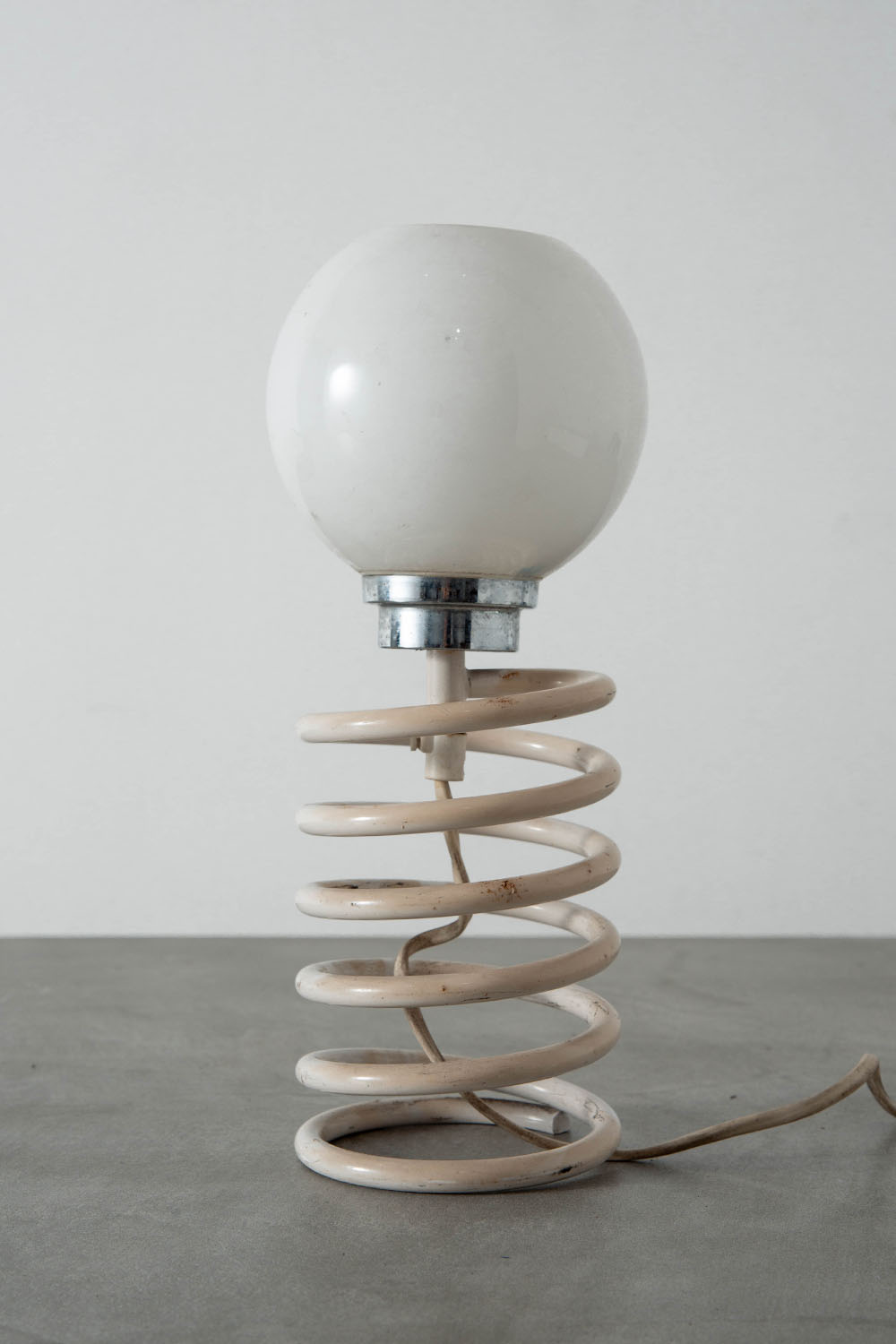 Table Lamp in Steel and Glass