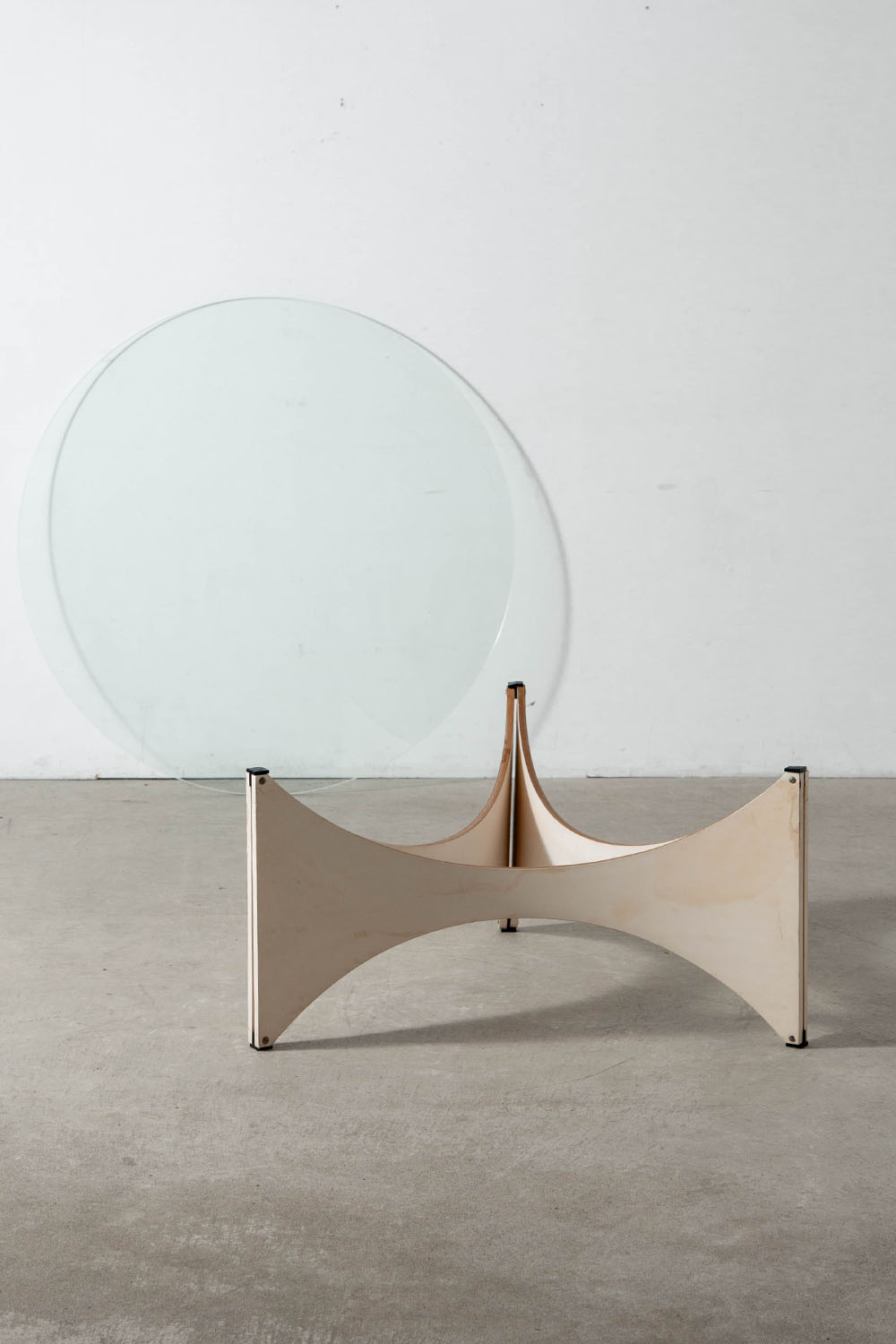 ‘TZ 75’ Coffee Table by Werner Blaser for Spectrum in Glass and Wood