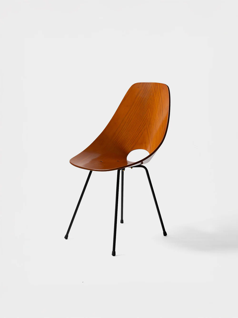 Medea Chair by Vittorio Nobili for Medea in Ash and Steel&nbsp;Ash