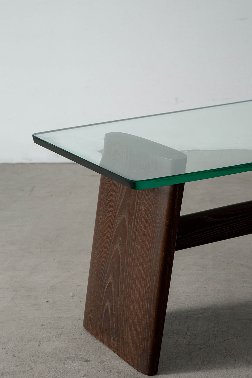Coffee Table for Valabrega in Glass and Oak