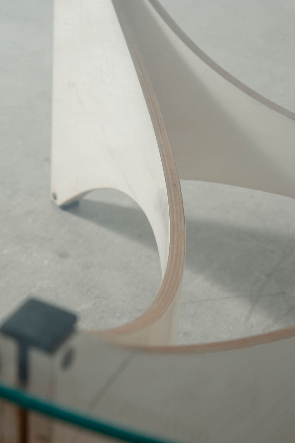 ‘TZ 75’ Coffee Table by Werner Blaser for Spectrum in Glass and Wood