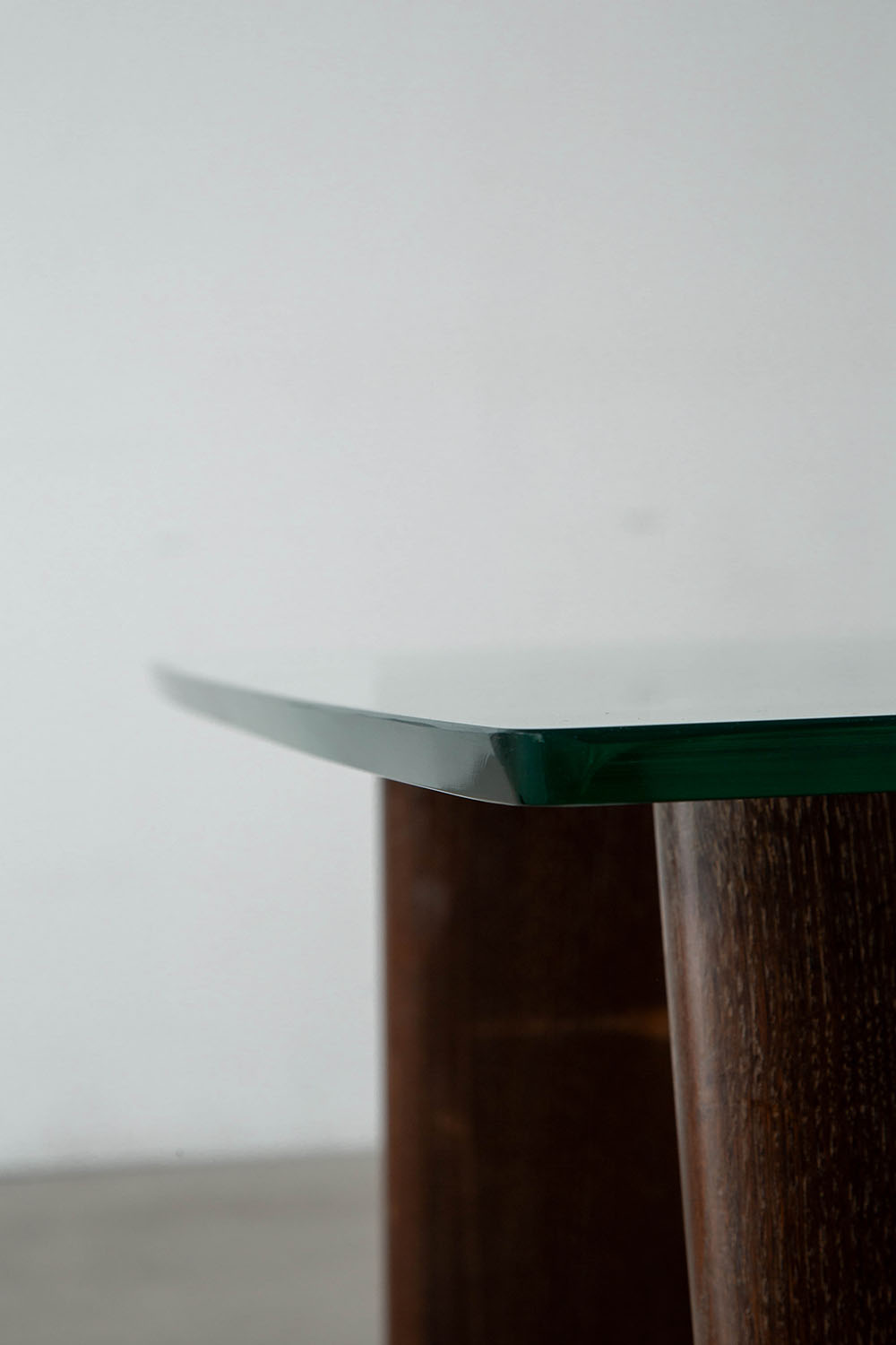 Coffee Table for Valabrega in Glass and Oak