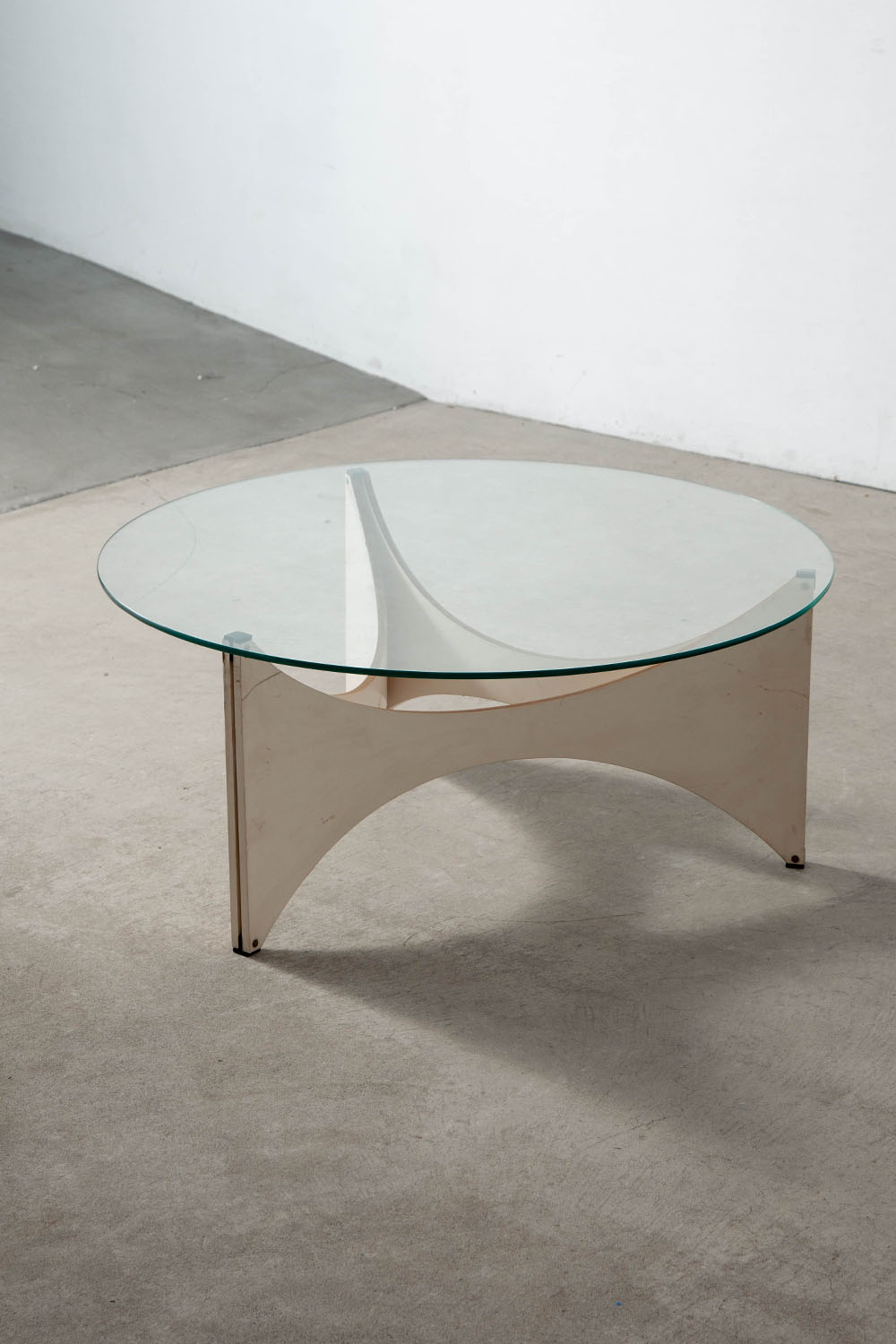 ‘TZ 75’ Coffee Table by Werner Blaser for Spectrum in Glass and Wood