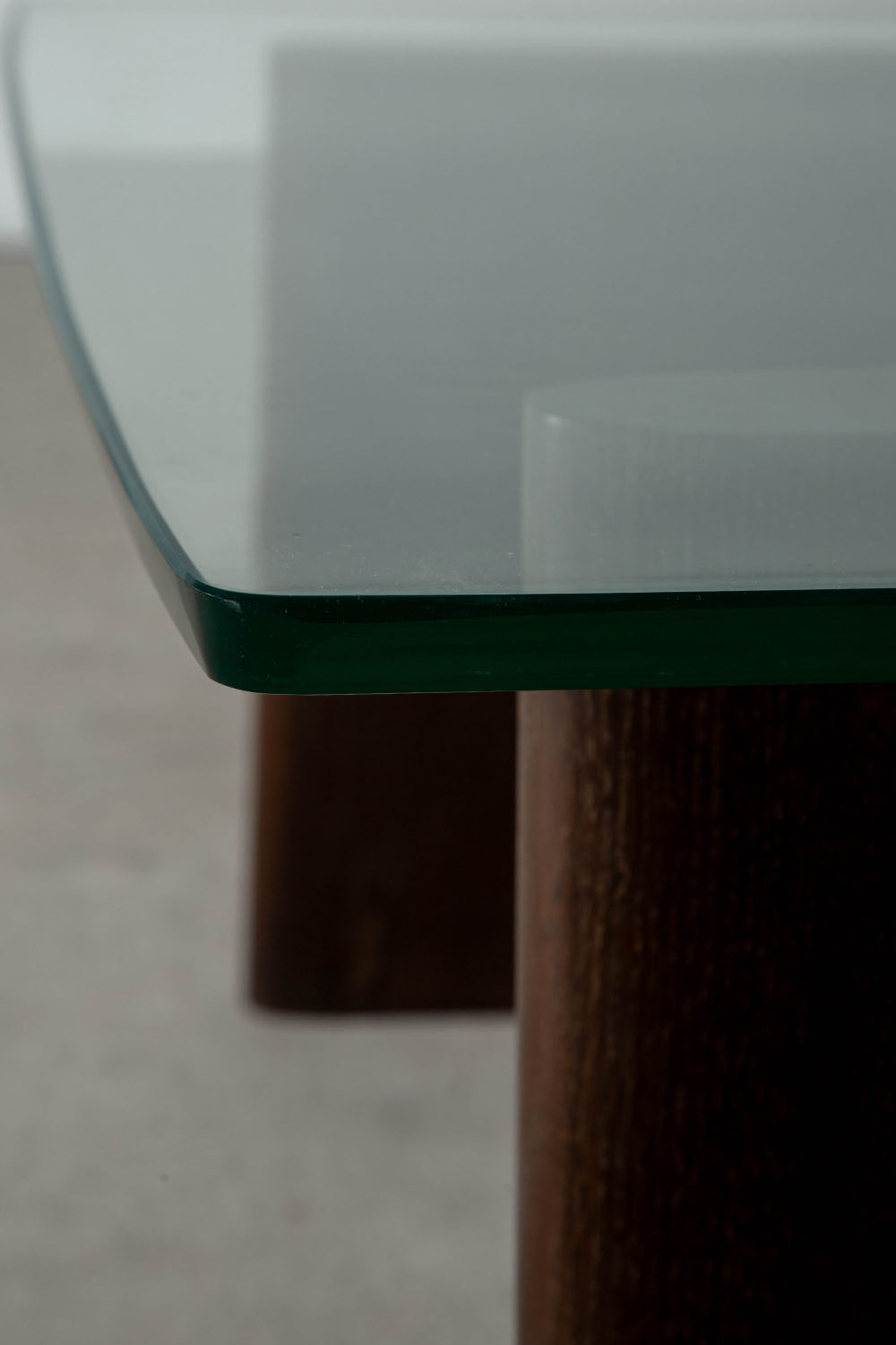 Coffee Table for Valabrega in Glass and Oak