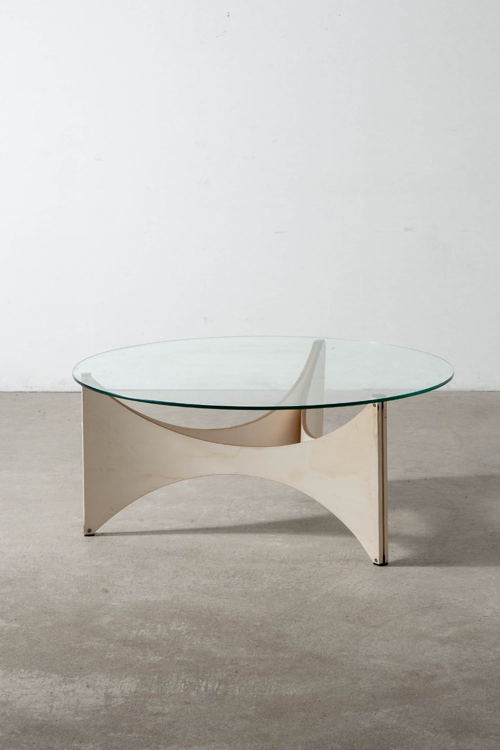 ‘TZ 75’ Coffee Table by Werner Blaser for Spectrum in Glass and Wood