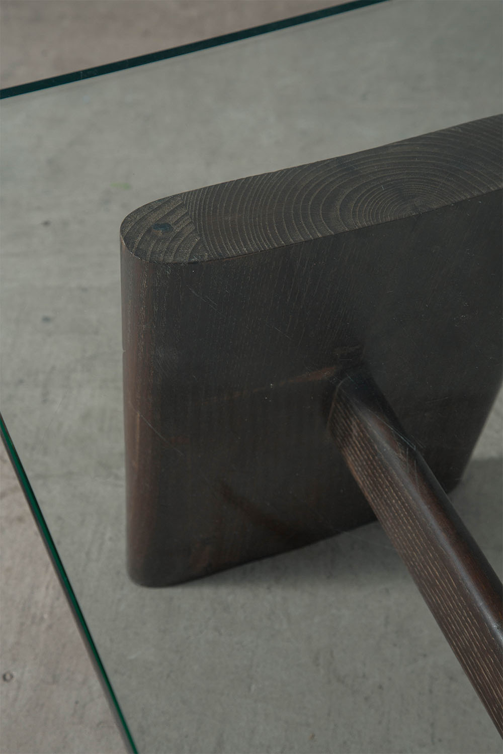 Coffee Table for Valabrega in Glass and Oak