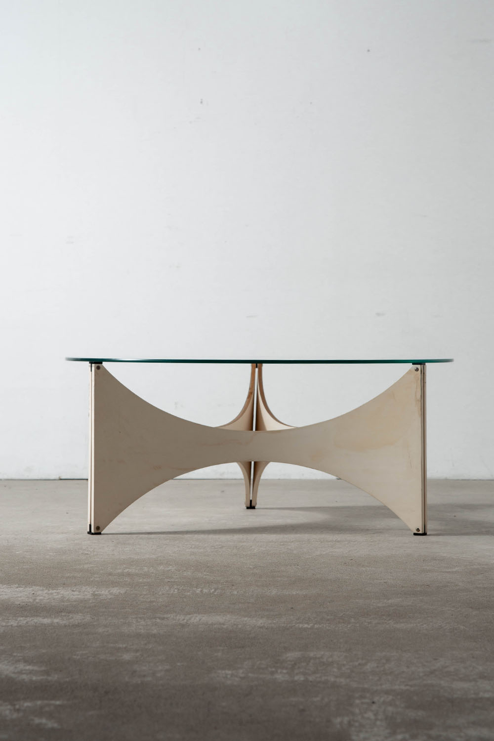 ‘TZ 75’ Coffee Table by Werner Blaser for Spectrum in Glass and Wood