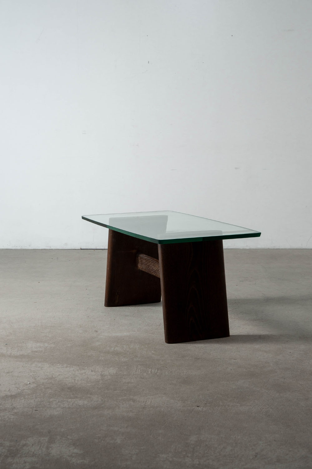 Coffee Table for Valabrega in Glass and Oak