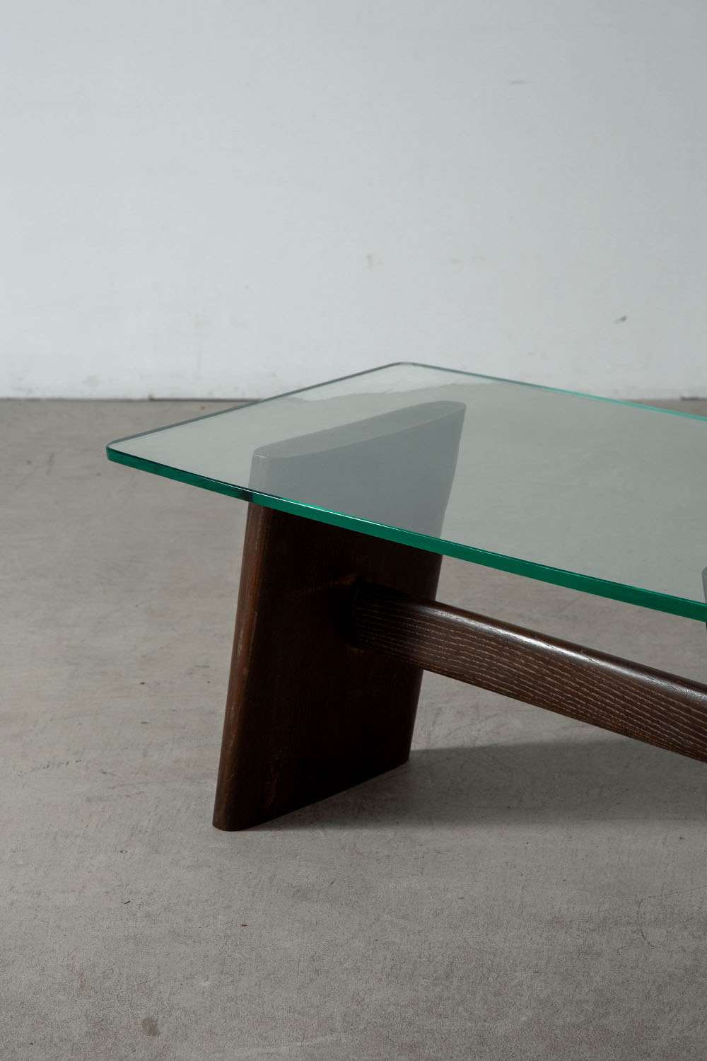 Coffee Table for Valabrega in Glass and Oak