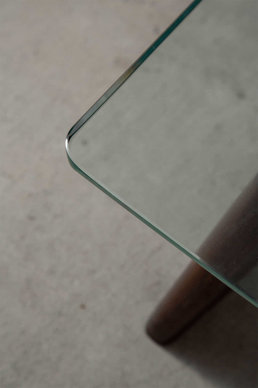 Coffee Table for Valabrega in Glass and Oak